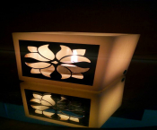 Hollow square candle
