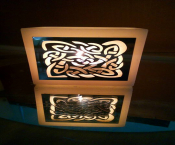 Hollow square candle